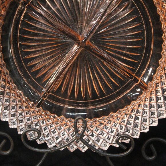 Vintage Anchor Hocking “Miss America” Depression Glass Tray - Picture 4 of 12